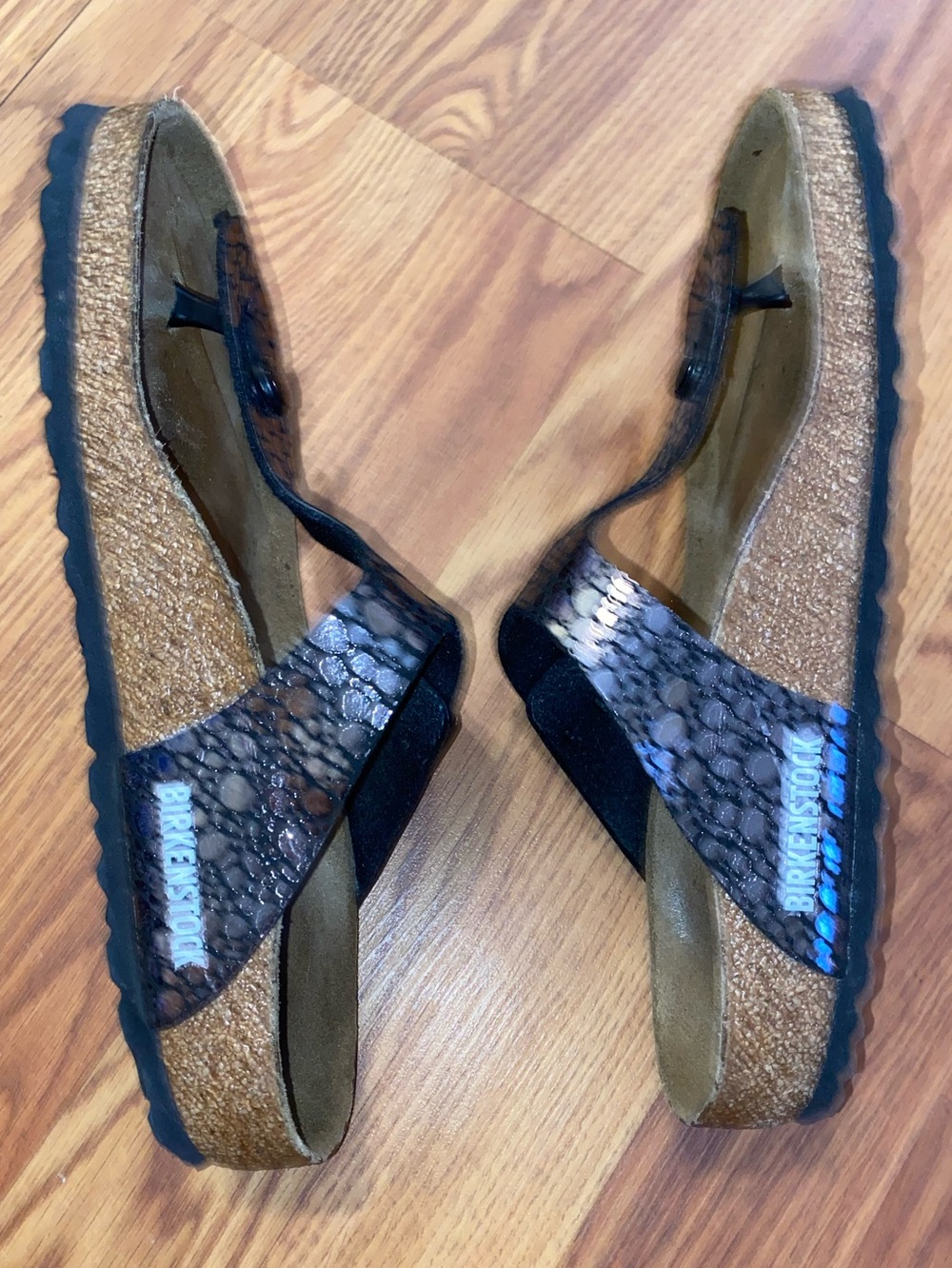 Birkenstock | Gizeh Thong Sandal | Metallic Stones Black | Size 38 / 7-7.5 - Picture 12 of 16
